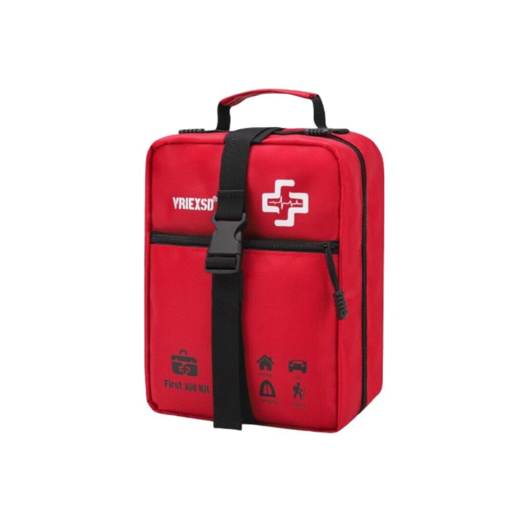 First Aid Kit – Compact emergency medical kit with essential safety supplies.