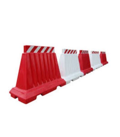 Orange safety cone with interlocking barrier system for traffic control