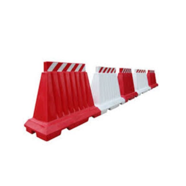 Orange safety cone with interlocking barrier system for traffic control