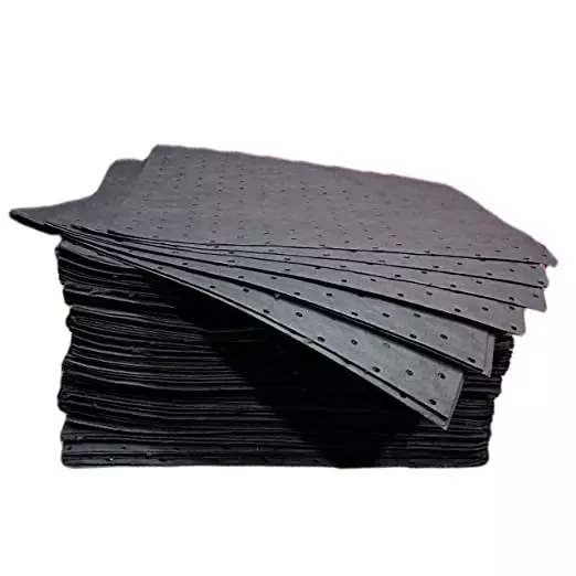 Industrial spill absorbent pads