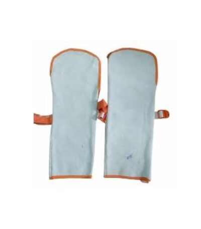 Heavy-duty hand safety guard attached to industrial machinery