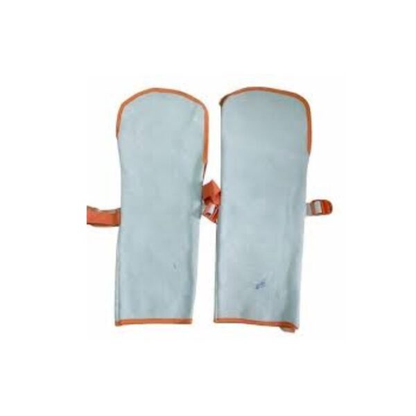 Heavy-duty hand safety guard attached to industrial machinery