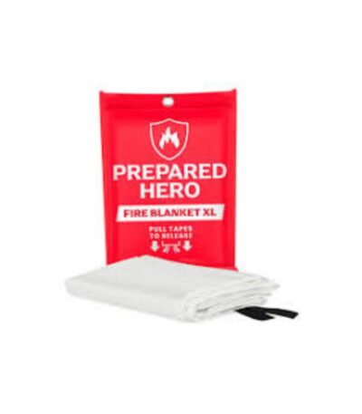 Fire Blanket – Heat-resistant emergency blanket for fast fire suppression.