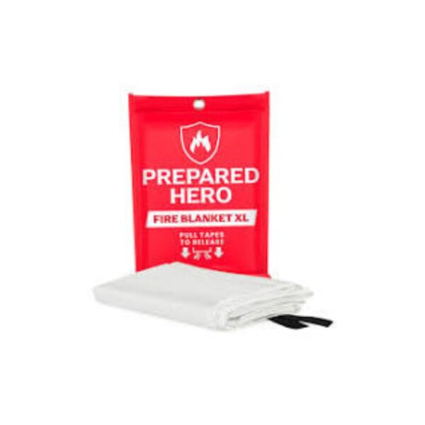 Fire Blanket – Heat-resistant emergency blanket for fast fire suppression.