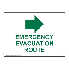 Emergency evacuation routes
