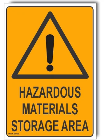 Hazardous material signboard