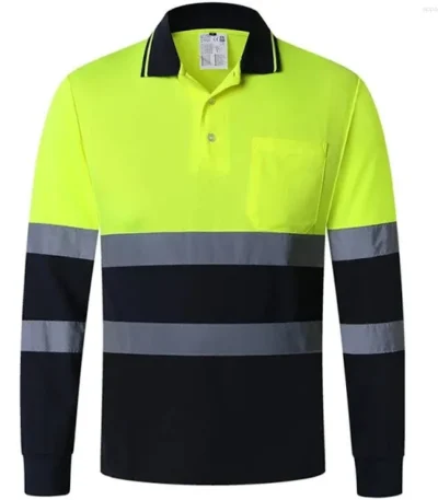 High-visibility reflective work shirts