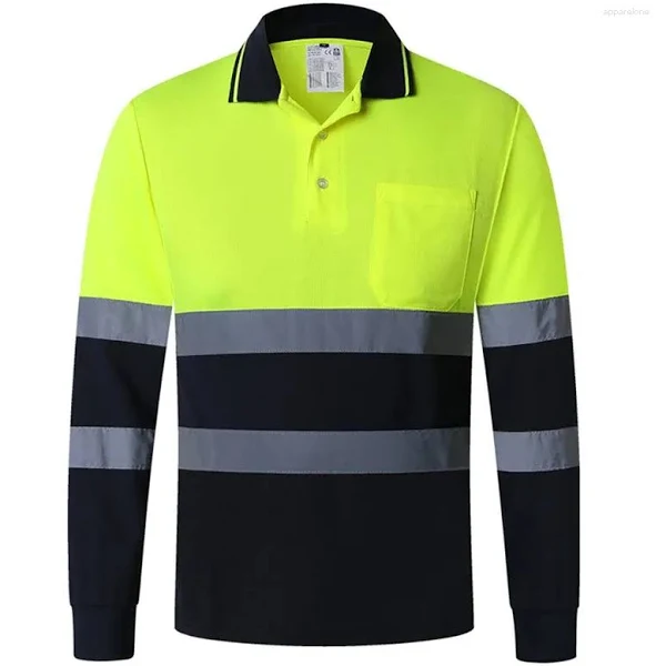 High-visibility reflective work shirts